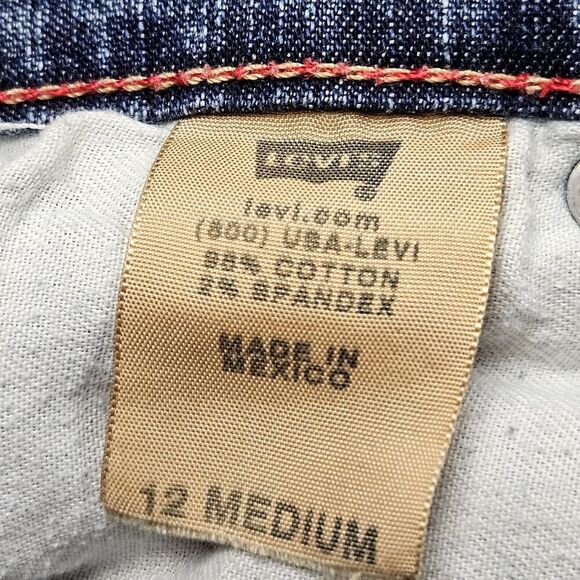 VTG Levis 550 Jeans Womens Size 12 Relaxed Bootcut Midrise Blue Denim READ DESCR - Picture 6 of 11